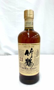 【東京都内限定配送】★送料別★ NIKKA ニッカウヰスキー ピュアモルト 竹鶴21年 43％ 700ml 古酒 EA2383