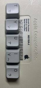 Apple Keyboard M0110AJ より取り外したキートップ　5個セットです。　#T