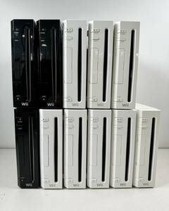 ♪【中古】Nintendo Wii 本体 11台 まとめ 任天堂 ニンテンドー ゲーム機 動作未確認 ジャンク ＠100(4)