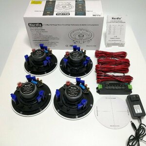 ★SALE★ Herdio Bluetooth 埋込型スピーカー４インチ HCS418BT (4スピーカー) 98 00034