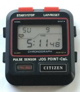 ジャンク　CITIZEN　シチズン　パルスセンサー　クォーツ　腕時計　デジタル　LC　アラーム　クロノグラフ