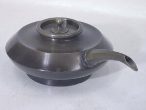 ★七事式【銅製 花水次】重さ約350グラム　長さ18cm　高さ6.5cm　水屋道具 茶道具 茶器 花所望 いけばな