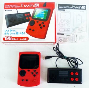 ☆携帯ゲーム機 GAME FUN COLOR twin ゲームファンカラーツイン 198種類のゲームを内蔵 USED品☆