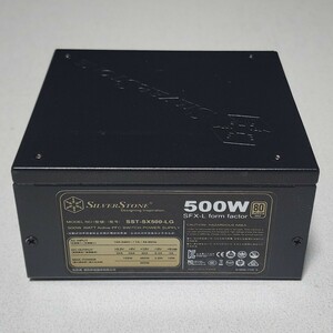 SilverStone SST-SX500-LG 500W 80PLUS GOLD認証 SFX-L電源ユニット フルプラグイン 動作確認済み PCパーツ