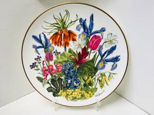 ウェッジウッド 4月 大皿 直径27.5cm お花 フラワー 飾り皿 チューリップ