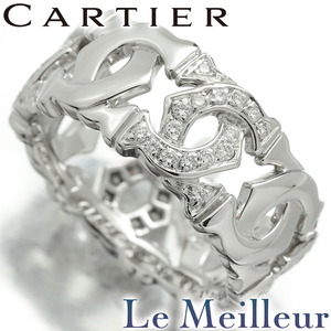 カルティエ アントルラセ リング 指輪 ダイヤモンド 750 9号 Cartier 中古 プレラブド 返品OK