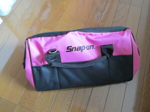 スナップオン ツールバッグ 大 ピンク トートバッグ インパクトトリガー 付き 工具バッグ バック 新品 電動工具入れ Snap-on レア 限定