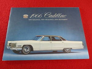 ★　GM　CADILLAC　1966　昭和41　大判　カタログ　★