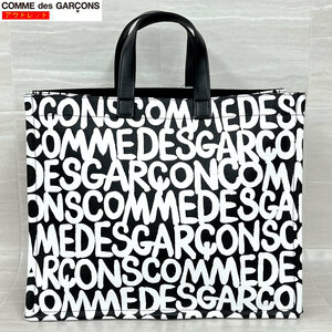 コムデギャルソン 新品・アウトレットB ロゴ 総柄 トートバッグ GC-K201 ブラック×ホワイト ユニセックス 鞄