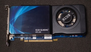 ELSA GLADIAC GTS 250 1GB x16 PCI-E NVIDIA GeForce GTS 250