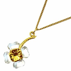 【SWAROVSKI/スワロフスキー】四つ葉のクローバーモチーフ ネックレス ゴールド×クリア★44528