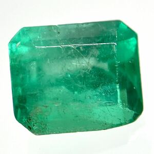 ●天然エメラルド0.706ct●a約5.6×4.8mmソーティング付 ルース 裸石 宝石 ジュエリーjewerly emerald S