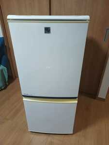 シャープ　SHARP 冷蔵庫 2ドア 2ドア冷蔵庫　冷凍冷蔵庫 １３７Ｌ（冷蔵９１Ｌ　冷凍４６Ｌ SJ-14VR-KB 2009年製発送Cランク 又は 手渡し