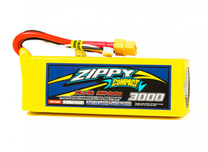 ZIPPY Compact 3000mAh 3セル 11.1V 20-30Cリポ