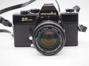 【ジャンク】minolta ミノルタ SR101 MC ROKKOR-PG 50mm 1:1.4 フィルムカメラ 一眼レフ キングラム[fnk]
