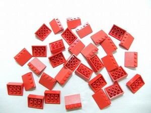 i-75　LEGOバラパーツ　赤　3297 スロープ 3 x 4 (25°) 　約33個　まとめて大量㎏