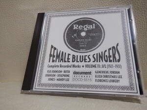 [CD] FEMALE BLUES SINGERS / VOL.11: J/L 1921-1931