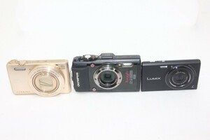 【カメラ3台まとめ売り】Nikon S7000・Olympus TG-3・Panasonic DMC-FH10 #0093-726