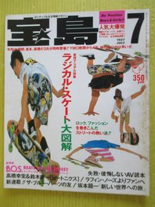 宝島 1987年7月号 ラジカル・スケート大図解 LAST ORGY(新連載) 藤原ヒロシ 高木完 ゲイリー・オールドマン エコーズ GASTUNK ラフィン