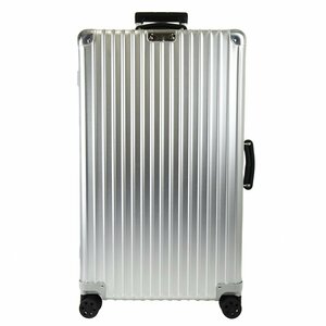 ★D2859 美品!! リモワ クラシック トランク 100L 4輪 スーツケース 973.75 TSAロック RIMOWA Classic Trunk アルミ シルバー メンズ★