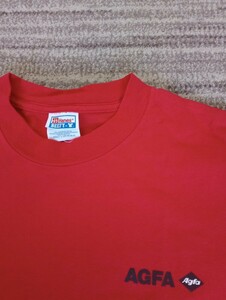 アメリカ古着 80s 90s 90年代 ビンテージ vintage オールド hanes ヘインズ ロゴ T シャツ 赤L