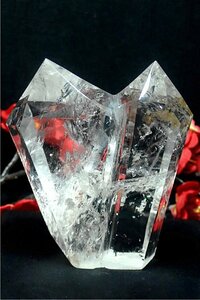 AAA級天然ハーキマーダイヤモンド水晶六角柱179B2-111B74b