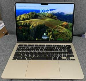 ★大特価！【美品】13インチ MacBook Air Apple M2チップ 256GB SSD スターライト MLY13J/A