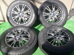 215/65R16 美品 社外ABATIS 16×6.5J P100/5H IS48 ヨコハマ アイスガード IG60 2019年製 スバルXV フォレスター エクシーガ など4本セット