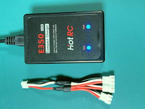 ◆HotRC E350 リポバッテリーバランス充電器 AC100～AC240V充電 2S - 3S 7.4V & 11.1v 25W版(2A充電)