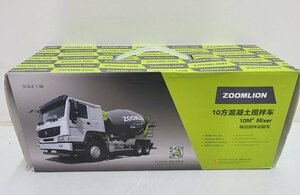 ▲最後1台！超精密！ZOOMLION 1/38 10m3 Concrete Mixer Truck 本体24cm*8cm*8cm 建設車両 作業車