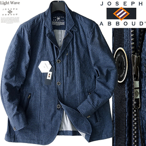 新品 4.2万 ジョセフアブード 吸湿速乾 ライトウェーブ コンバーチブル ブルゾン L 紺 【J48165】 JOSEPH ABBOUD ジャケット 春夏 メンズ