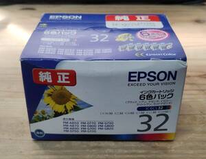 ●未使用保管品●　EPSON　エプソン　純正　インクカートリッジ　6色パック　IC6CL32　使用期限切れ　ジャンク　現状渡し