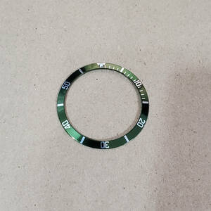 社外品 グリーン 交換用 修理 ベゼル リング径 外径36.5mm、内径30.6mm 時計部品 ロレックス ROLEX サブマリーナ 新品 バンド 送料無料 