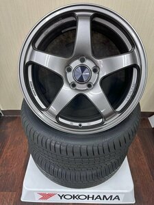 郡山店★サマータイヤホイールSET★エンケイ PF05 7.5J 18インチ 5H114+48&ウィンラン R330 225/45R18★レヴォーグ、WRX S4など