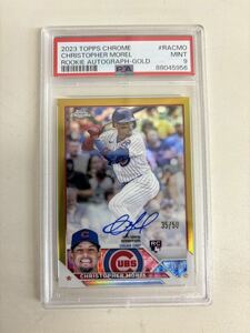 MLB　PSA9 2023 TOPPS CHROME 直書き AUTO Gold /50 RC CHRISTOPHER MOREL CUBS