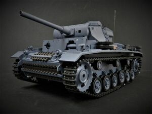 【Ver.7.0】赤外線ユニット・BB弾発射・サウンド・発煙仕様 2.4GHz】Heng Long 2.4GHz 1/16 戦車ラジコン III号 L型 German PanzerIII-L