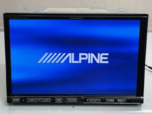 送料無料 動作品 ALPINE アルパイン ビックX HDDナビ VIE-X088 8インチ Bluetooth CD/DVDフルセグ TVアンテナ/GPS付き
