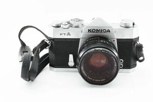 KONICA FTA 35mm film SLR + Hexanon AR 52mm F/1.8 Lensジャンク 現状品 2095211