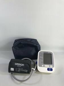 S4889○OMRON オムロン 自動電子血圧計 上腕式血圧計 血圧測定 HEM-8713 HEM-FM31 ヘルスケア ケース付 測定確認済 【ジャンク】240419