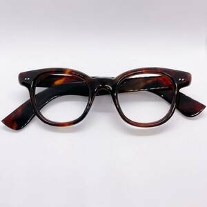 本鼈甲 トロ甲 80年代 メガネ ウェリントン デッドストック ヴィンテージ 日本製 国産 クラウンパント Vintage 眼鏡 パリジャン フランス
