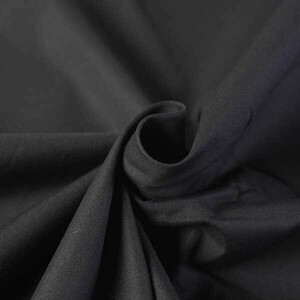 ♪コットンブロード 黒 巾：115cm♪5m[9391]