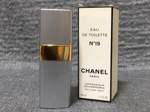 G4E184◆ シャネル CHANEL NO19 オードゥトワレット EDT ドルックス 香水 50ml