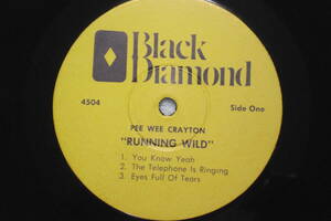 US7", 33 RPM, EP盤 Pee Wee Crayton : Running Wild 　(Black Diamond 4504) B　