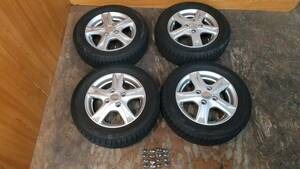 ★a-245　KINO SPORT アルミホイール＆スタッドレスタイヤ 155/65R13 730 JJ1513