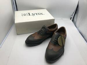 【1518】LYNX リンクス ゴルフシューズ LXS-5005 スパイクレス 25.5cm 中古品