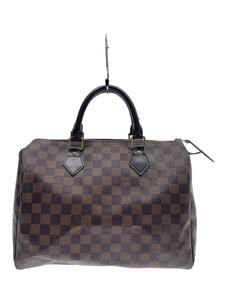 LOUIS VUITTON◆1)スピーディ30_ダミエ・エベヌ_BRW/PVC/BRW