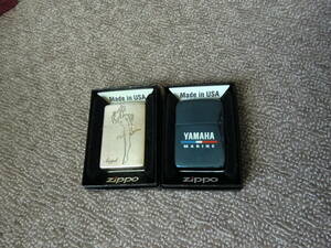 Zippo　ヤマハ　ブルー　1941　レプリカ＆ウェンディ　エンジェル＆デビル　２個セット　中古