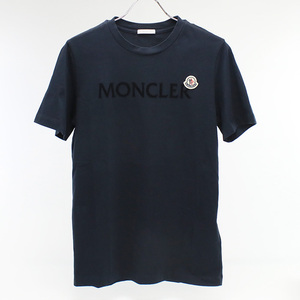 中古良品モンクレールMONCLER T-SHIRT コットン 8C00025 8390T 778 ネイビー系　 ランク：A us-2 メンズ