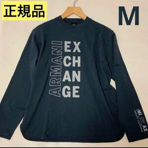 洗練されたデザイン ARMANI EXCHANGE スウェット　プルオーバー　M　6LZMHZ ZJXEZ 上品なネイビー