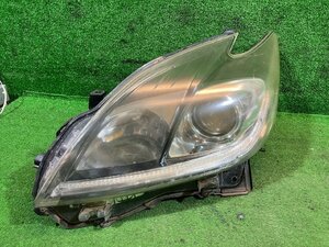 S管理75379 H25 プリウス ZVW30】★HID 左 ヘッドライト KOITO 47-52 バラスト バーナー付属★点灯確認済み